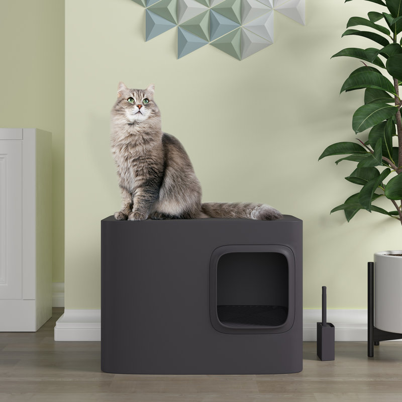 Archie & Oscar™ Plastic Cat Litter Box Enclosure with Scoop & Reviews
